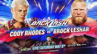 WWE 2K23 Cody Rhodes vs Brock Lesnar Backlash Prediction Highlights