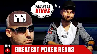 Daniel Negreanu Can Read Minds - TOP 5 POKER READS ♠️ Poker Top 5 ♠️ PokerStars