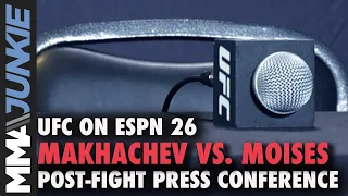 Archive of the UFC on ESPN 26: Makhachev vs. Moises post-fight press conference