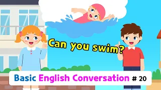 Ch.20 Can you swim? | Basic English Conversation Practice for Kids