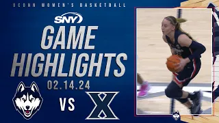 Paige Bueckers scores 20 as UConn dominates Xavier 86-40 | UConn Highlights | SNY