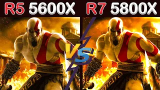 Ryzen 5 5600X VS Ryzen 7 5800X | AMD Radeon RX 6900 XT - Test in 10 Games