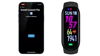 Installing third-party custom watch faces on a Xiaomi Mi Band 6 using iOS and AmazTools
