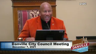 Danville City Council Meeting - December 7, 2021