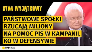 Państwowe spółki rzucają miliony na pomoc PiS w kampanii. KO w defensywie. Gwiazdor TVP bił kochankę