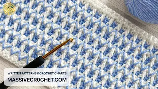 Never Seen a Crochet Pattern For Beginners Like This! 🌟 ❤️ EASY & UNIQUE Crochet Stitch for Blanket