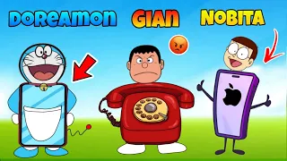 Nobita And Doraemon Became Mobile Phone 😱😱 | Shinchan And Nobita Game | Funny Game