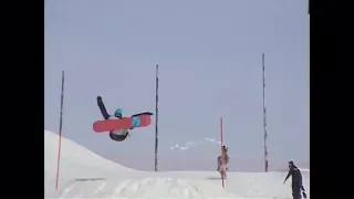 あー😱まくられた❗️❗️❗️ snowboarding 石打丸山スキー場 パーク