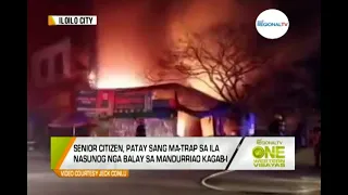 One Western Visayas: Senior Citizen, Patay sang Ma-trap sa Ila Nasunog nga Balay sa Mandurriao