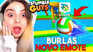 TESTEI NOVAS BURLAS com NOVO EMOTE de BOLA no STUMBLE GUYS!! BURLAS IMPOSSÍVEIS...