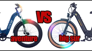 Compare Aventon Aventure VS Aima Big Sur Electric Bicycles - Fat Tire, All Terrain, Of Road Bikes