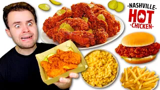 Trying REAL Nashville Hot Chicken for the FIRST TIME! - Mukbang REVIEW!