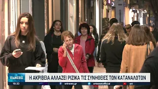 «Αντίο» σε διασκέδαση, διακοπές, ταξίδια για το 80% των καταναλωτών | 29/11/2022 | ΕΡΤ