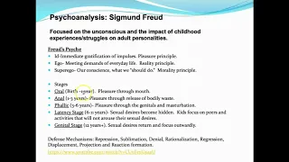 Intro to Psychology Theories of Personality