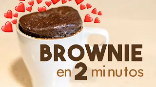 BROWNIE en MICROONDAS 🍫 | en 2 minutos