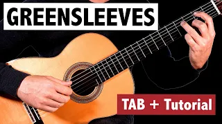 Greensleeves - Easy Guitar Lesson + TAB