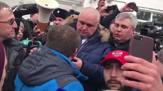 Стихийный митинг в Кемерово 27.03.2018