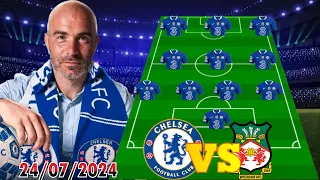 ENZO MARESCA'S DEBUT: NEW CHELSEA PREDICTED 4-3-3 LINEUP VS WREXHAM IN THE PRESEASON- 24/07/2024