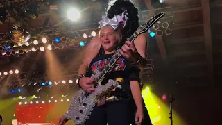 Paul Stanley and KISS on stage with my daughter Angelina Kmiec at the RiverEdge Park in Aurora, IL.