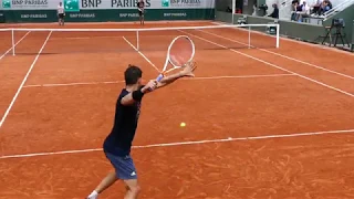 Dominic Thiem practice