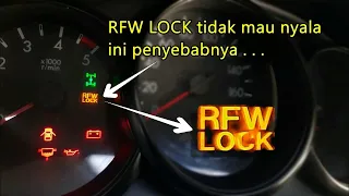 Indikator RFW Lock tidak nyala..cek kerusakan ini paling sering