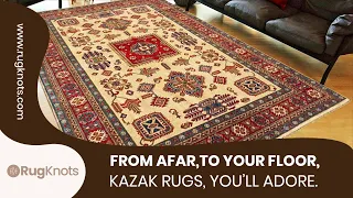 Kazak rugs are a pure delight. #rugs #arearug #home #homedecor #cozyhome #usaviral #viralvideo #usa