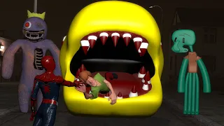PACMAN TRIED TO EAT US... Gmod Funny Moments