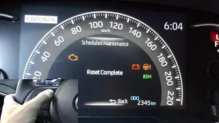 Toyota RAV4 (2019-2023): How To Reset Scheduled Maintenance Indicator.