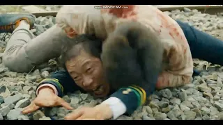 Train To Busan (2016) Young-Suk gets Bitten and Scratched by a Zombie and The Cabin Conductors Death