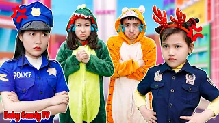 Bé Hạnh, James Đang Nói Dối Bạn Đấy - Rose Pretend Play Police ♥️ Baby Candy TV