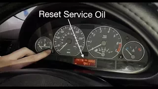 BMW e46 Service Oil Inspection Light Reset