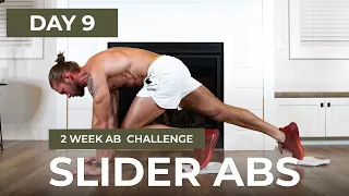 Day 9: 5 Min SIXPACK ABS [Intense SLIDER ABS] // Sculpted: 2 Week Ab Challenge