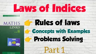 Laws of Indices Class 8 | Laws of Indices | Law of Indices Class 8 /Law of Indices @mindyourchoices