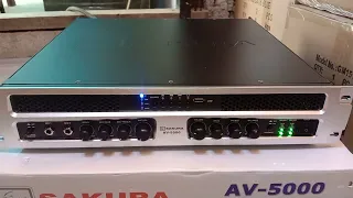 2023 SAKURA integrated power amplifier AV-5000 1,200w max per channels