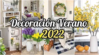 DECORACIÓN VERANO 2022💛IDEAS PARA DECORAR TU CASA🍋 TENDENCIAS 2022🌿