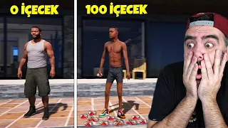 TAM 100 TANE IÇECEK IÇTIM BAKIN SONDA NE OLDU ? - GTA 5 MODS