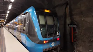 Sweden, Stockholm, Västra Skogen Subway Station