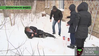 Полицейские сняли на видео инсценировку заказного убийства в Караганде