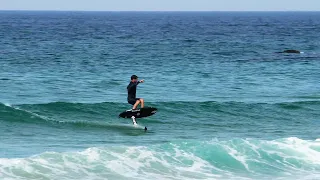 session raws hydrofoil surfing in summertime cornwall