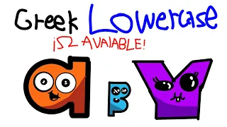 greek alphabet lore lowercase style lyad animation (Ω AVAIABLE)