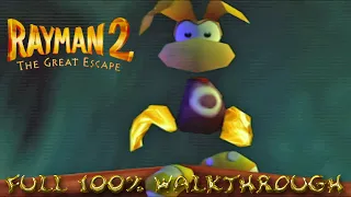 Rayman 2 The Great Escape: Nintendo 64 Version Full Game Walkthrough 100% (All Lums & Cages)