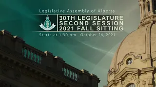 October 26th, 2021 - Afternoon Session - Legislative Assembly of Alberta