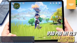 iPad Pro 12.9 2021 Genshin Impact Gaming test Max Setting 120 FPS | Apple M1