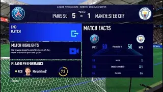 FIFA 23 Champions League Final gameplay: PSG vs Manchester City