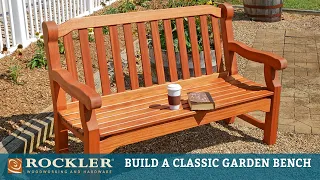 English Garden Bench - Complete Project Build