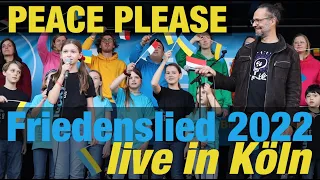 Das Friedenslied 2022 live | Eddi Hüneke |"Peace Please" auf dem Kölner Heumarkt am 23.03.22