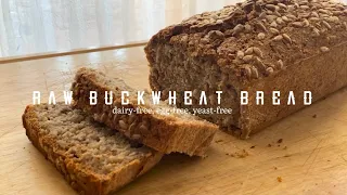 Bread revolution RAW (GREEN) BUCKWHEAT BREAD gluten-free yeast-free 🌟 #buckwheatbread #vegan #bread