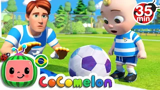 CoComelon em Português | Canção do futebol | Músicas Infantis | Compilação de Desenhos Animados