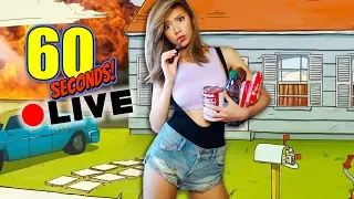 SURVIVAL WITH SAM THE TRAMP - 60 Seconds! LIVE