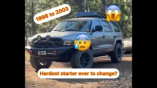 1998 to 2003 Dodge Durango 4x4 5.9 Starter Replacement How To